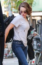 KRISTEN STEWART Out and About in New York 10/08/2015