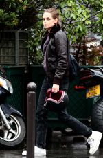 KRISTEN STEWART Riding a Bike on the Set of Personal Shopper in Paris 10/28/2015