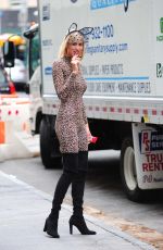 KRISTEN TAEKMAN Heading to Halloween Party in New York 10/29/2015