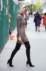 KRISTEN TAEKMAN Heading to Halloween Party in New York 10/29/2015