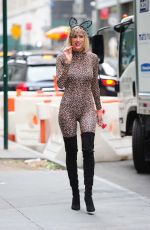 KRISTEN TAEKMAN Heading to Halloween Party in New York 10/29/2015