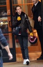 KRISTENS STEWART as Maureen on Scooter on the Set of Personal Shopper in Paris 10/27/2015