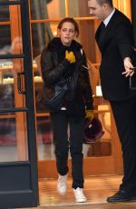 KRISTENS STEWART as Maureen on Scooter on the Set of Personal Shopper in Paris 10/27/2015