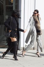 KYLIE and KENDALL JENNER Out and About in New York 10/19/2015