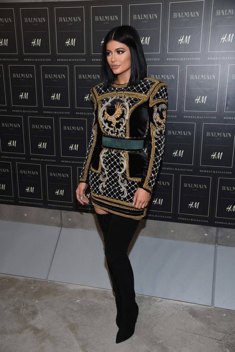 KYLIE JENNER at Balmain X H&M Collection Launch in New York 10/20/2015 ...