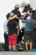 LADU GAGA on the Set of American Horror Story: Hotel in Los Angeles 10/14/2015