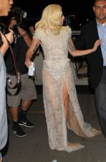 LADY GAGA Arrives at LAX Airport in Los Angeles 10/05/2015