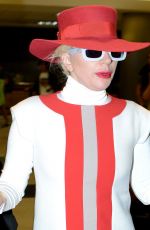 LADY GAGA Arrives at LAX Airport in Los Angeles 10/12/2015
