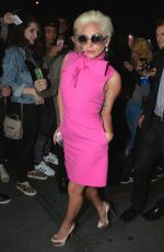LADY GAGA Arrives at The Pomeroy Restaurant in New York 10/06/2015