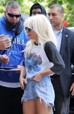 LADY GAGA Out and About in New York 10/06/2015