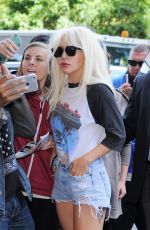 LADY GAGA Out and About in New York 10/06/2015