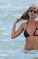 LAUREN STONER in Bikini at a Beach in Miami 10/10/2015