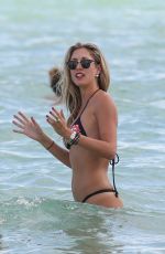 LAUREN STONER in Bikini at a Beach in Miami 10/10/2015