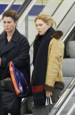 LEA SEYDOUX at Charles De Gaulle Airport in Paris 10/29/2015