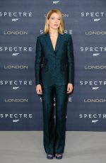 LEA SEYDOUX at Spectre Photocall in London 10/22/2015