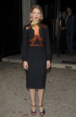 LEA SEYDOUX Leaves Miu Miu Fashion Show in Paris 10/07/2015