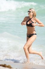 LENA GERCKE in Bikini at a Beach in Miami 10/21/2015