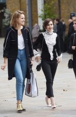 LILY COLLINS Arrives at Saatchi Gallery in London 10/12/2015