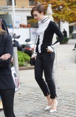 LILY COLLINS Arrives at Saatchi Gallery in London 10/12/2015