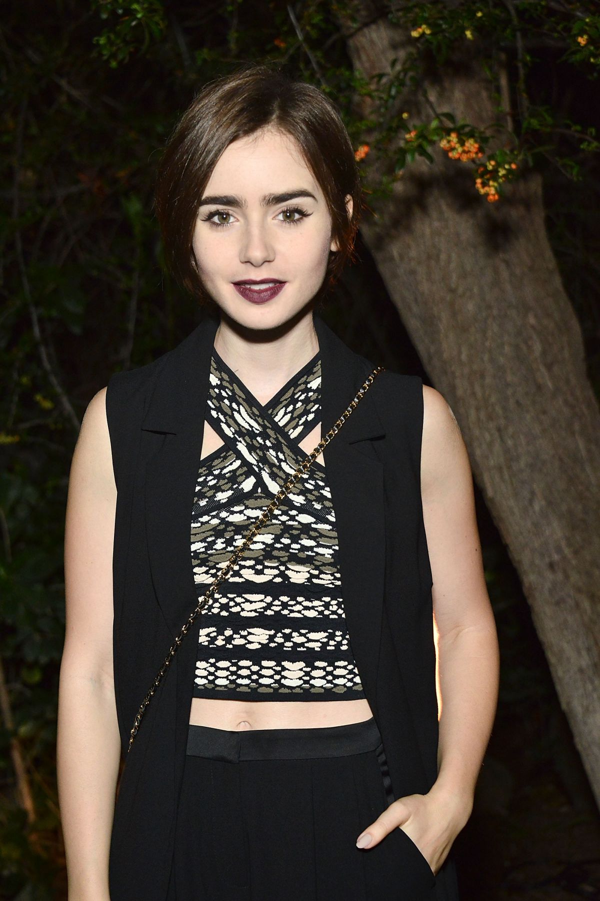 Lily Collins At A Night Of Old Hollywood Glamour In Beverly Hills 1017 