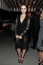 LILY COLLINS at Vanity Fair and Burberry Celebrate the 2015 British Academy BAFTA Bash in Los Angeles 10/29/2015
