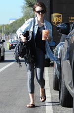 LILY COLLINS Out and About in Los Angeles 10/20/2015