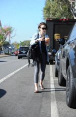 LILY COLLINS Out and About in Los Angeles 10/20/2015