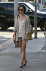 LILY COLLINS Out for Lunch at Hugo