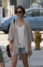 LILY COLLINS Out for Lunch at Hugo