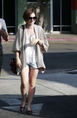 LILY COLLINS Out for Lunch at Hugo