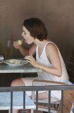 LILY COLLINS Out for Lunch at Hugo