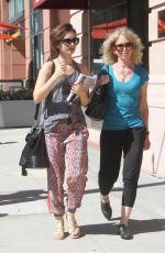 LILY COLLINS Out Shopping in Beverly Hills 09/30/2015