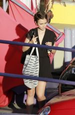 LILY COLLINS Out Shopping in West Hollywood 10/23/2015