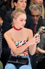LILY ROSE DEEP at Chanel Fashion Show in Paris 10/06/2015