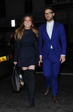 LINDSAY LOHAN Arrives at Hakkasan Restaurant in London 10/16/2015