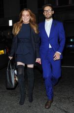 LINDSAY LOHAN Arrives at Hakkasan Restaurant in London 10/16/2015