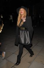 LINDSAY LOHAN Leaves Chanel Exhibition Party in London 10/12/2015