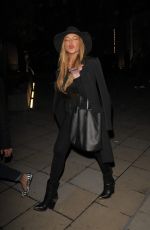 LINDSAY LOHAN Leaves Chanel Exhibition Party in London 10/12/2015