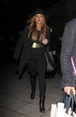 LINDSAY LOHAN Leaves Chanel Exhibition Party in London 10/12/2015