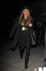 LINDSAY LOHAN Leaves Chanel Exhibition Party in London 10/12/2015
