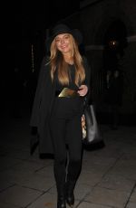 LINDSAY LOHAN Leaves Chanel Exhibition Party in London 10/12/2015