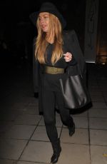 LINDSAY LOHAN Leaves Chanel Exhibition Party in London 10/12/2015