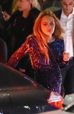 LINDSAY LOHAN Leaves Project Nightclub in London 10/23/2015