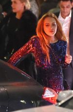 LINDSAY LOHAN Leaves Project Nightclub in London 10/23/2015