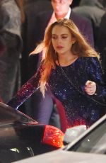 LINDSAY LOHAN Leaves Project Nightclub in London 10/23/2015