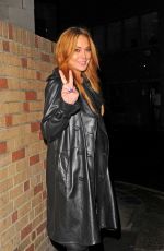 LINDSAY LOHAN Night Out in London 10/21/2015