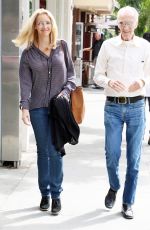 LISA KUDROW Out With Her Dad in Beverly Hills 10/28/2015