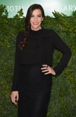 LIV TYLER at The Lunchbox Fund 10th Anniversary Benefit Dinner and Auction in New York 10/26/2015