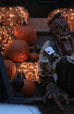 LIV TYLER Prepares Her House in New York for Halloween 10/15/2015