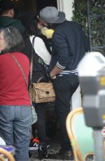 LUCY HALE at Aroma Cafe in Studio City 10/25/2015